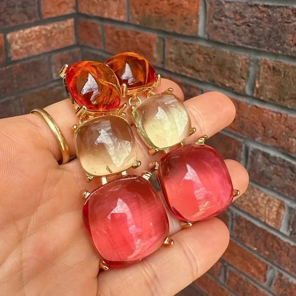 Zara Colorful Jewel Earrings - Picture 6 of 9